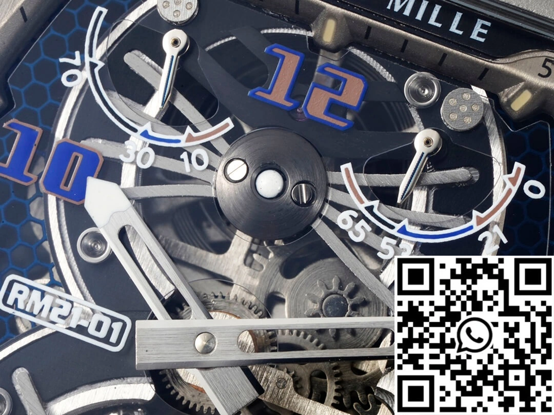 Richard Mille RM21-01 RM Factory Tourbillon Skeleton Dial Black Strap