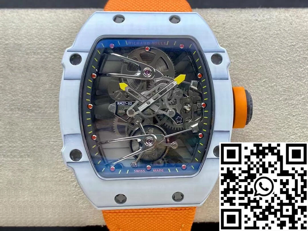 Richard Mille RM27-02 RM Factory Skeleton Tourbillon Orange Strap