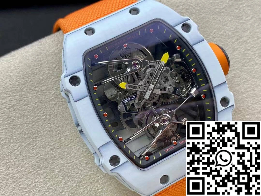 Richard Mille RM27-02 RM Factory Skeleton Tourbillon Orange Strap
