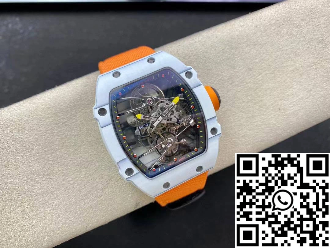 Richard Mille RM27-02 RM Factory Skeleton Tourbillon Orange Strap