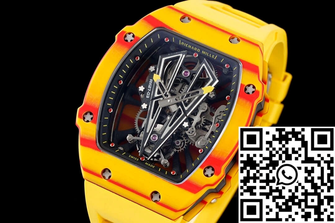 Richard Mille RM27-03 Rafael Nadal Tourbillon RM Factory Yellow Rubber Strap