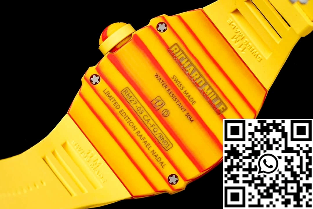 Richard Mille RM27-03 Rafael Nadal Tourbillon RM Factory Yellow Rubber Strap