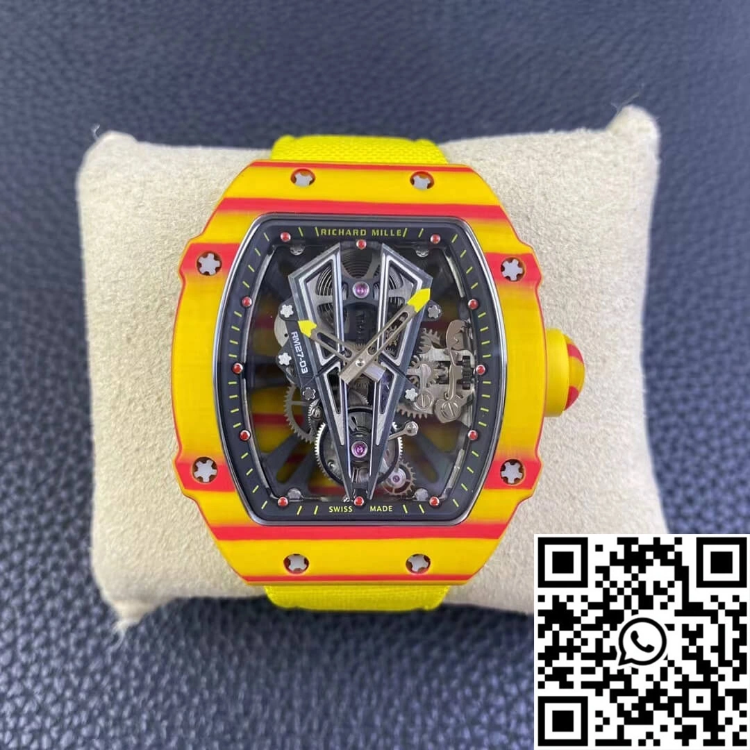 Richard Mille RM27-03 Rafael Nadal Tourbillon RM Factory Yellow Strap