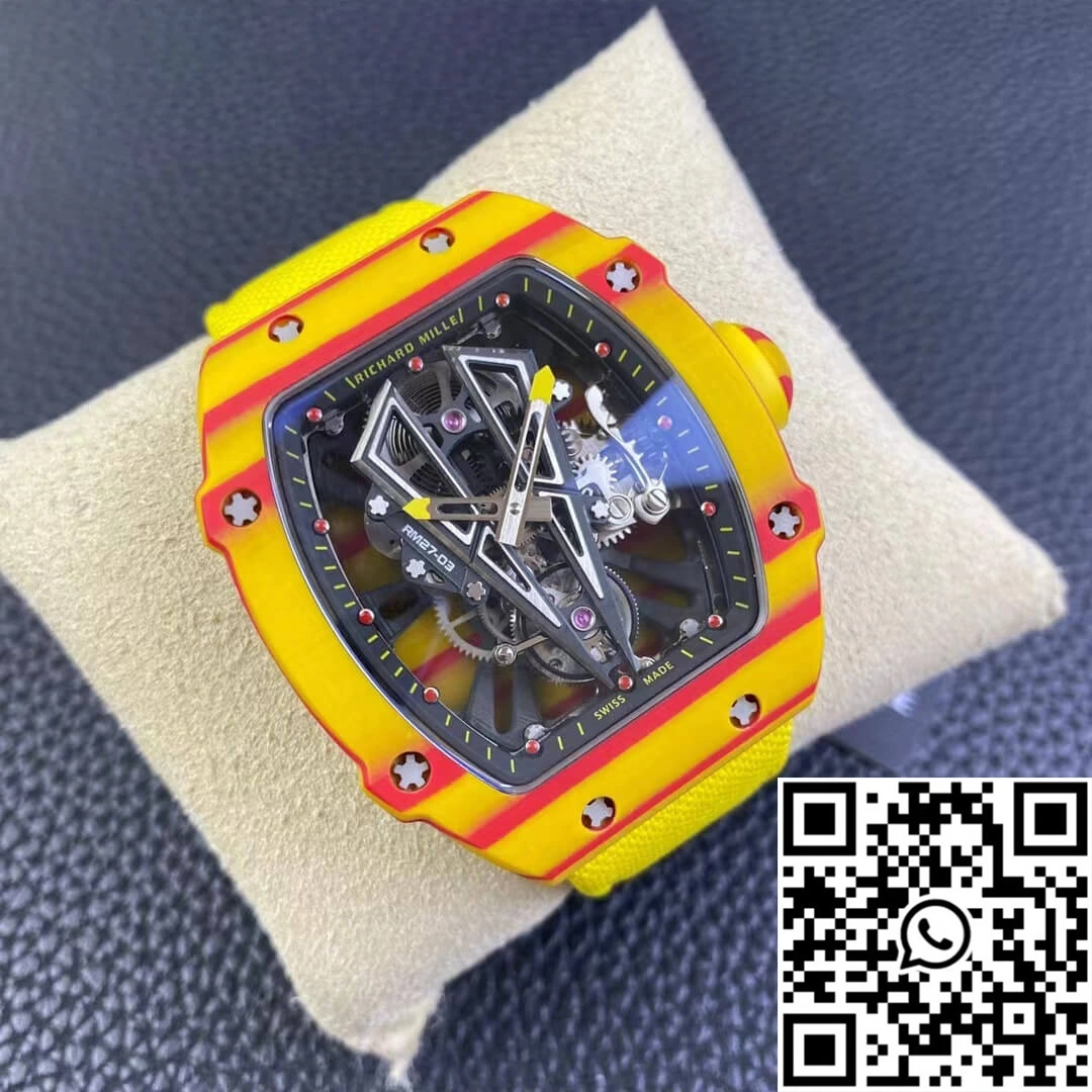 Richard Mille RM27-03 Rafael Nadal Tourbillon RM Factory Yellow Strap