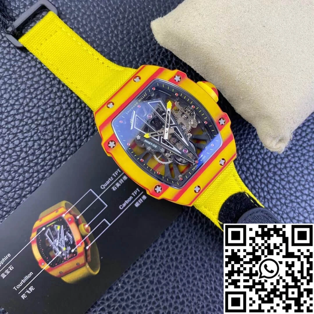Richard Mille RM27-03 Rafael Nadal Tourbillon RM Factory Yellow Strap