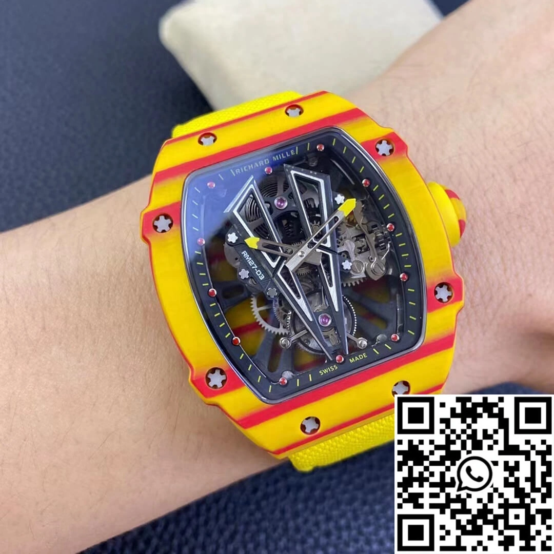 Richard Mille RM27-03 Rafael Nadal Tourbillon RM Factory Yellow Strap