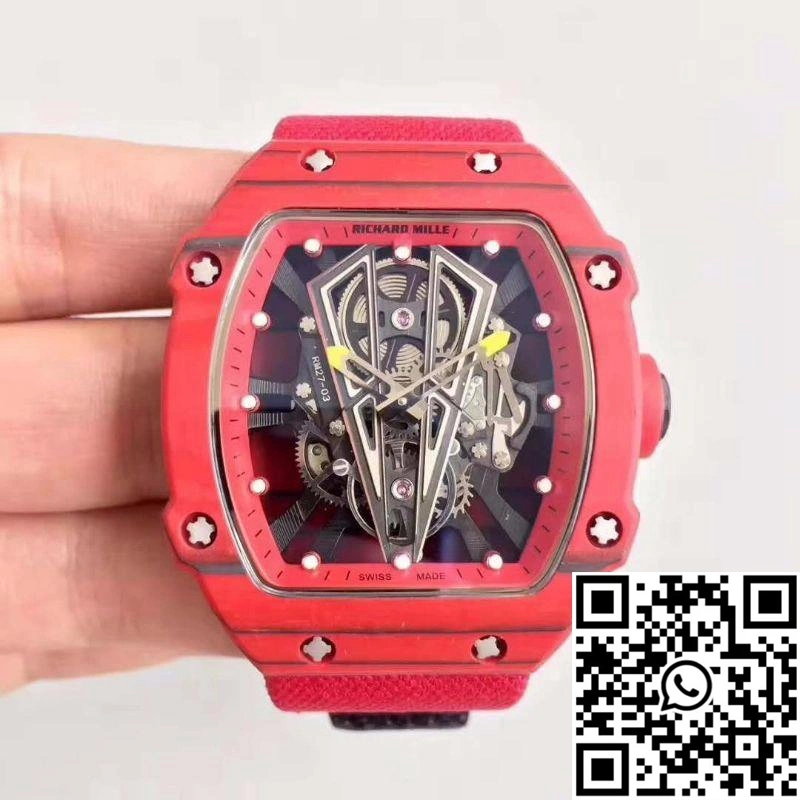 Richard Mille RM27-03 Red Forged Carbon Black Skeleton Dial