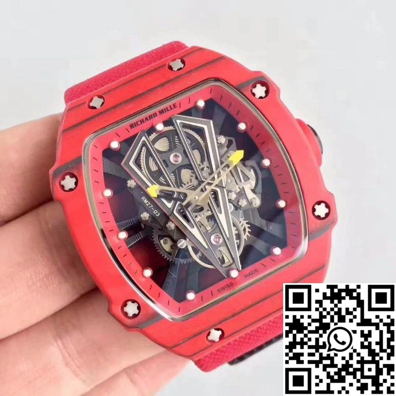 Richard Mille RM27-03 Red Forged Carbon Black Skeleton Dial