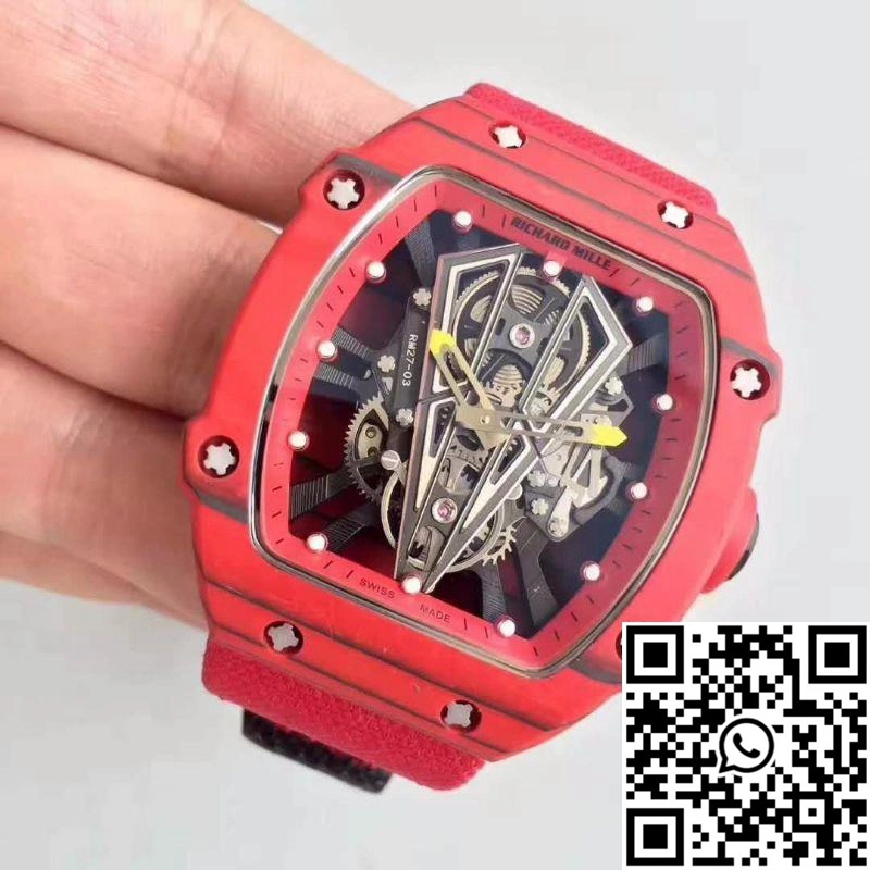 Richard Mille RM27-03 Red Forged Carbon Black Skeleton Dial