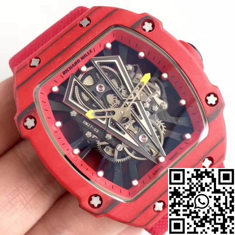 Richard Mille RM27-03 Red Forged Carbon Black Skeleton Dial