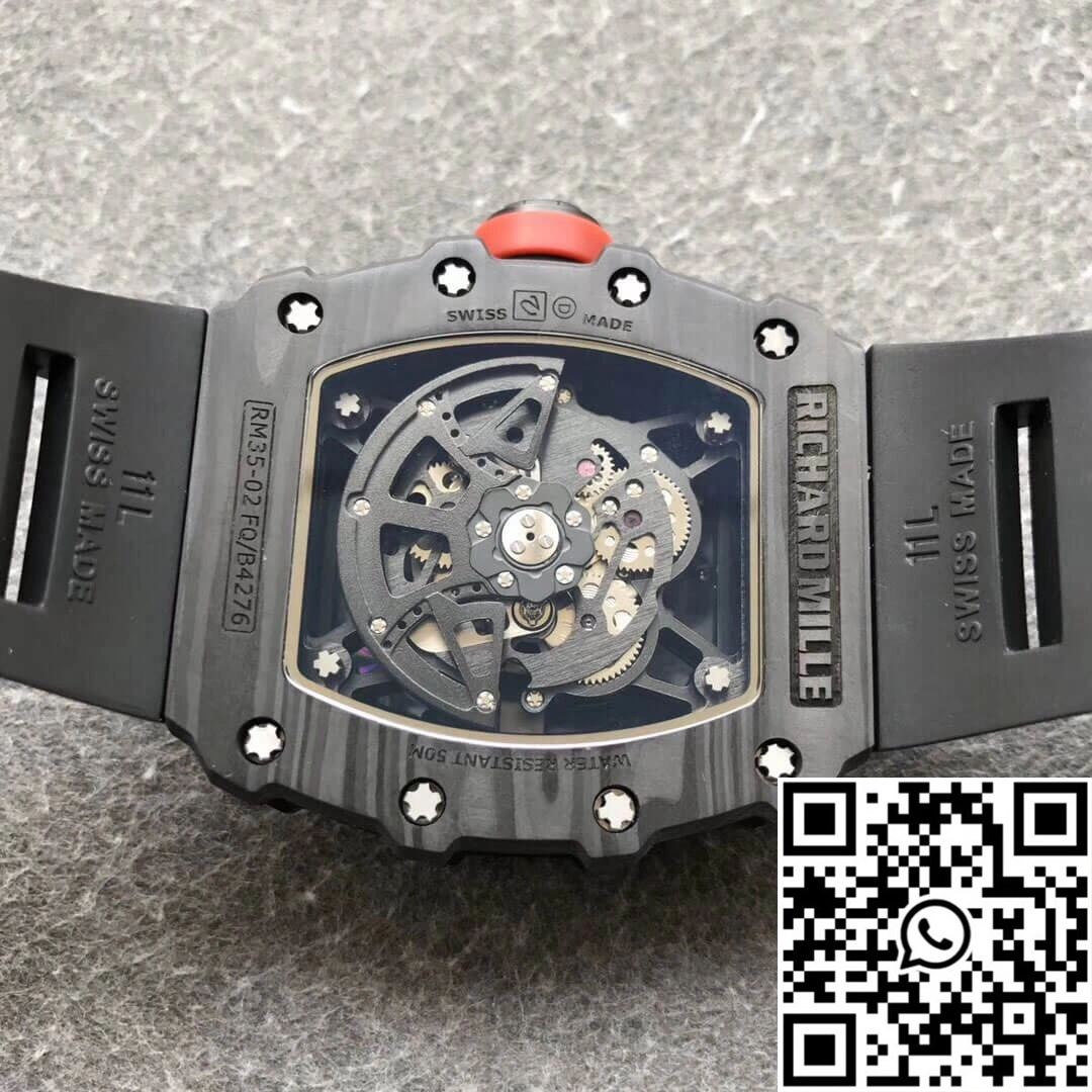 Richard Mille RM35-02 KV Factory V3 Carbon Fiber Black Strap