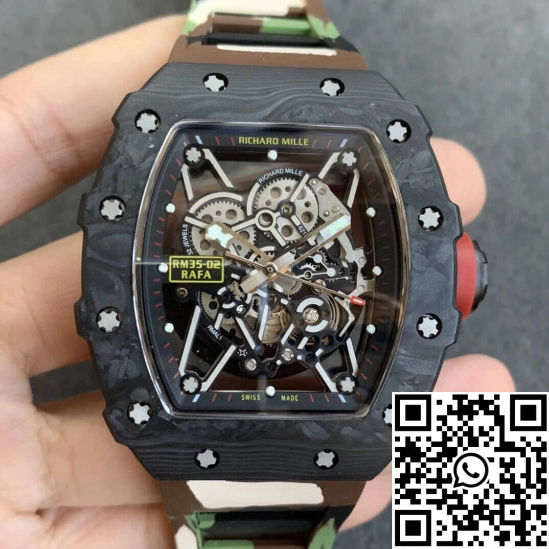 Richard Mille RM35-02 KV Factory V3 Carbon Fiber Camouflage Strap