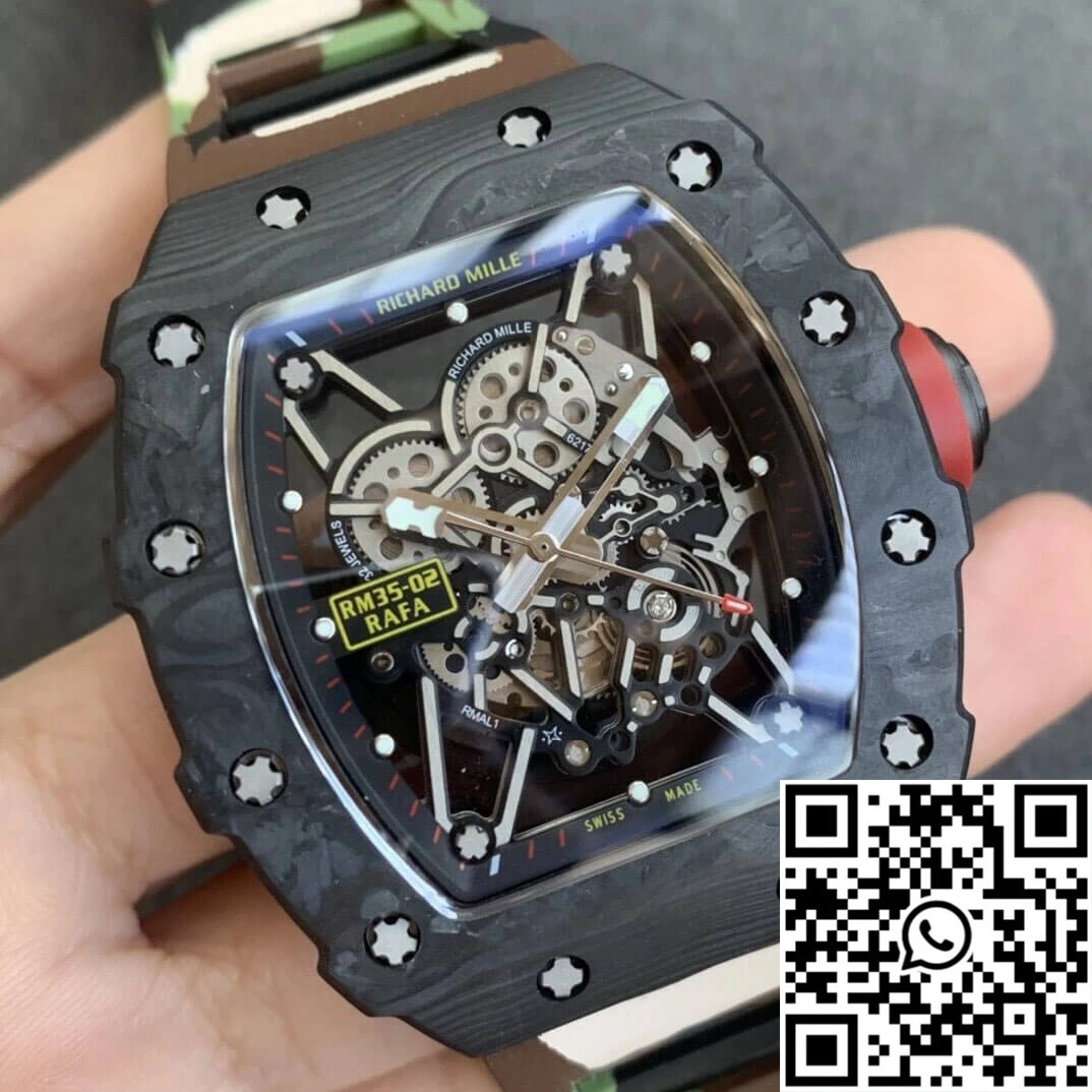 Richard Mille RM35-02 KV Factory V3 Carbon Fiber Camouflage Strap