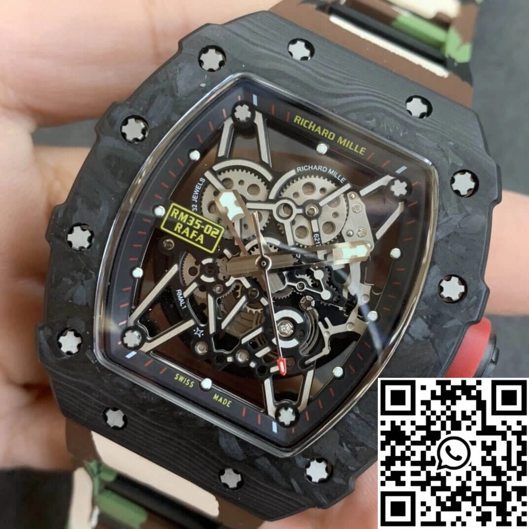 Richard Mille RM35-02 KV Factory V3 Carbon Fiber Camouflage Strap