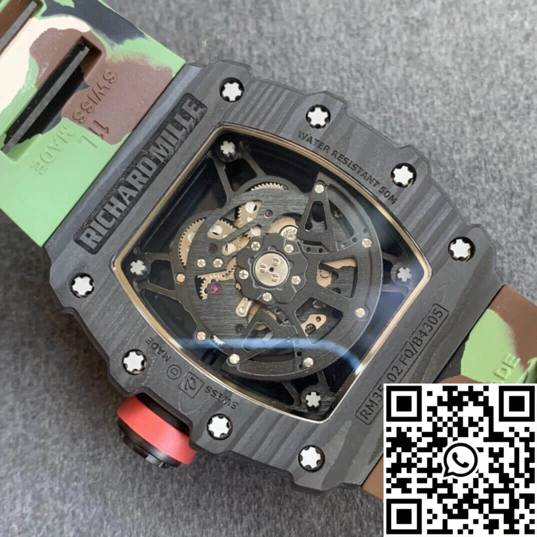Richard Mille RM35-02 KV Factory V3 Carbon Fiber Camouflage Strap