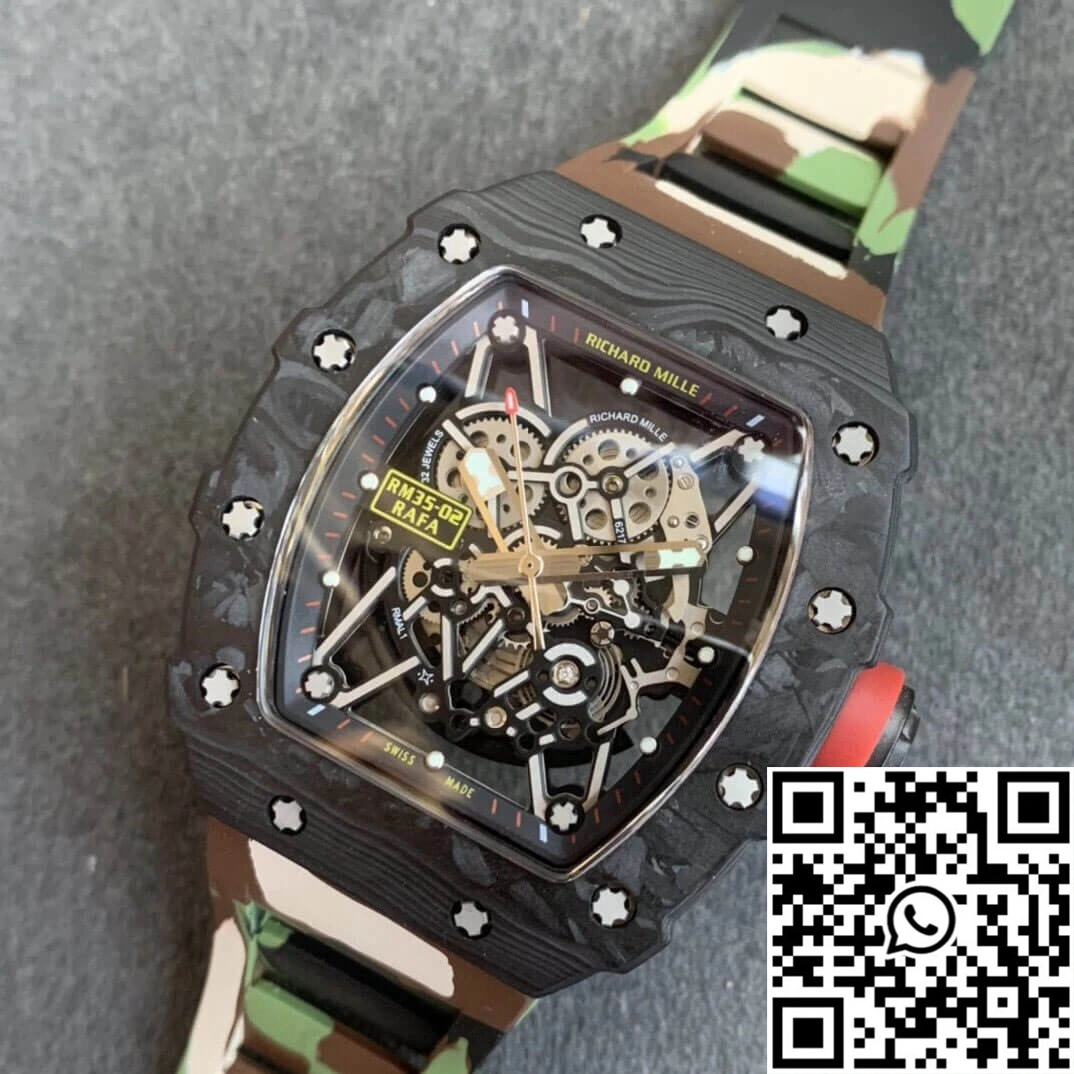 Richard Mille RM35-02 KV Factory V3 Carbon Fiber Camouflage Strap
