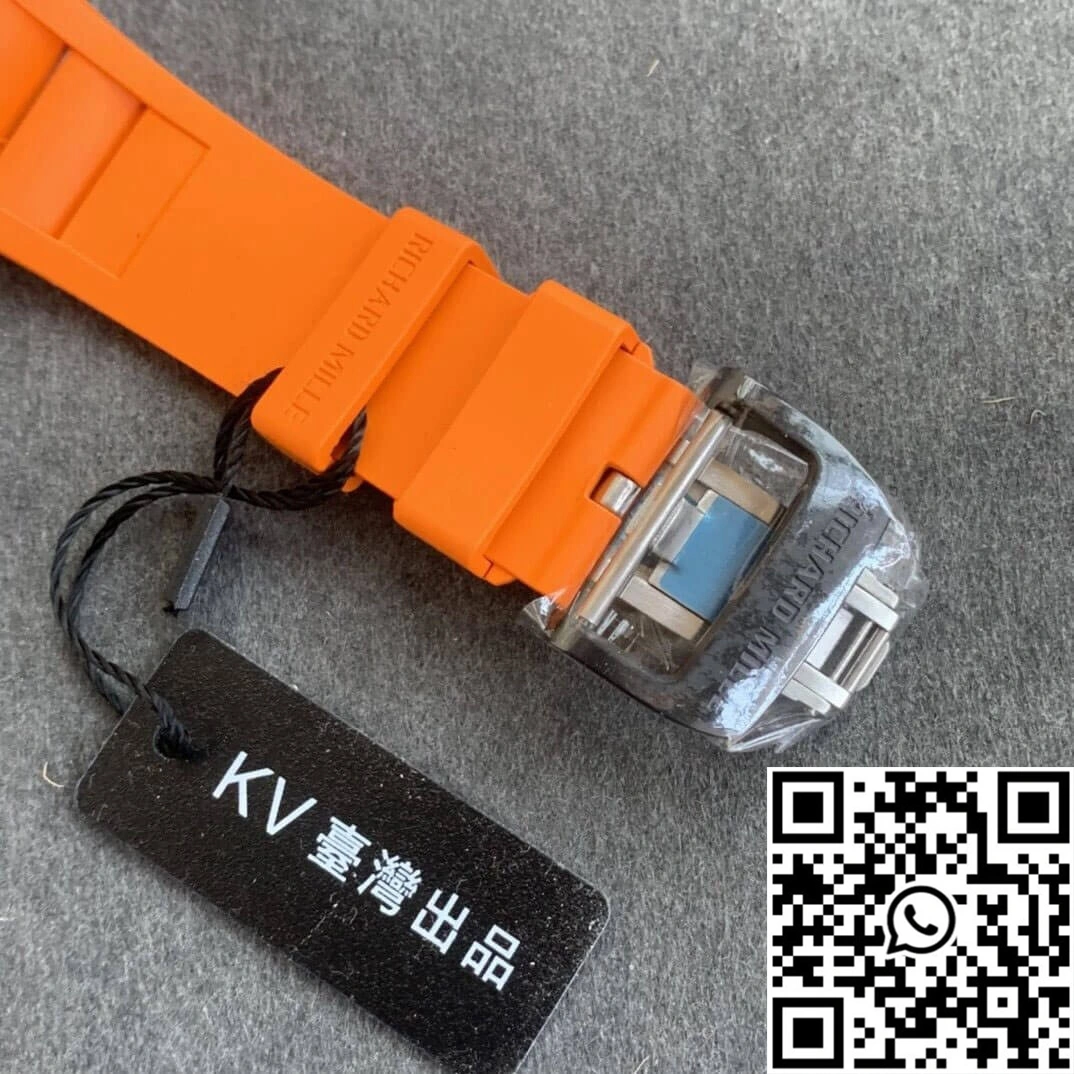 Richard Mille RM35-02 KV Factory V3 Carbon Fiber Orange Strap