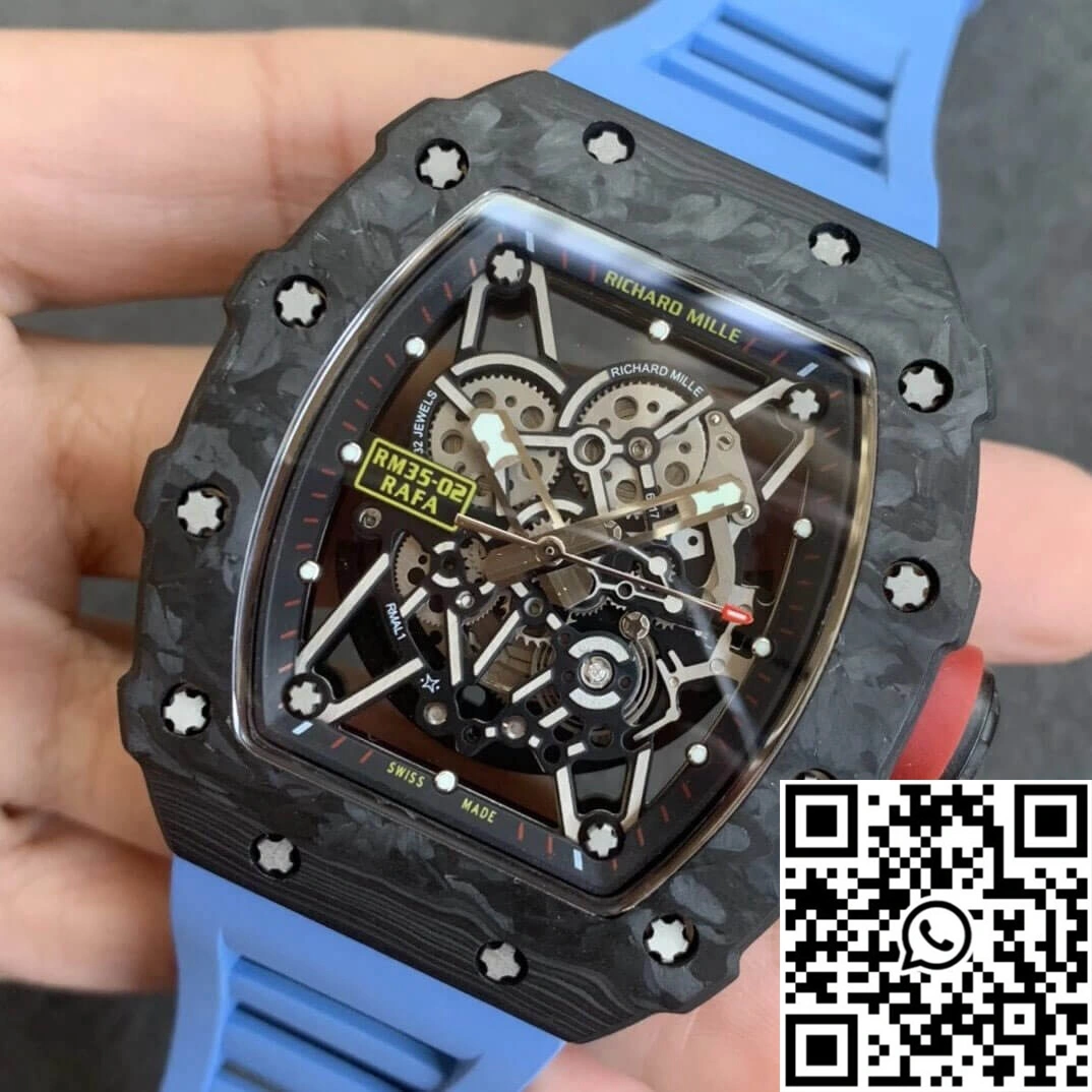 Richard Mille RM35-02 KV Factory V3 Carbon Fiber Shell Hollow Dial