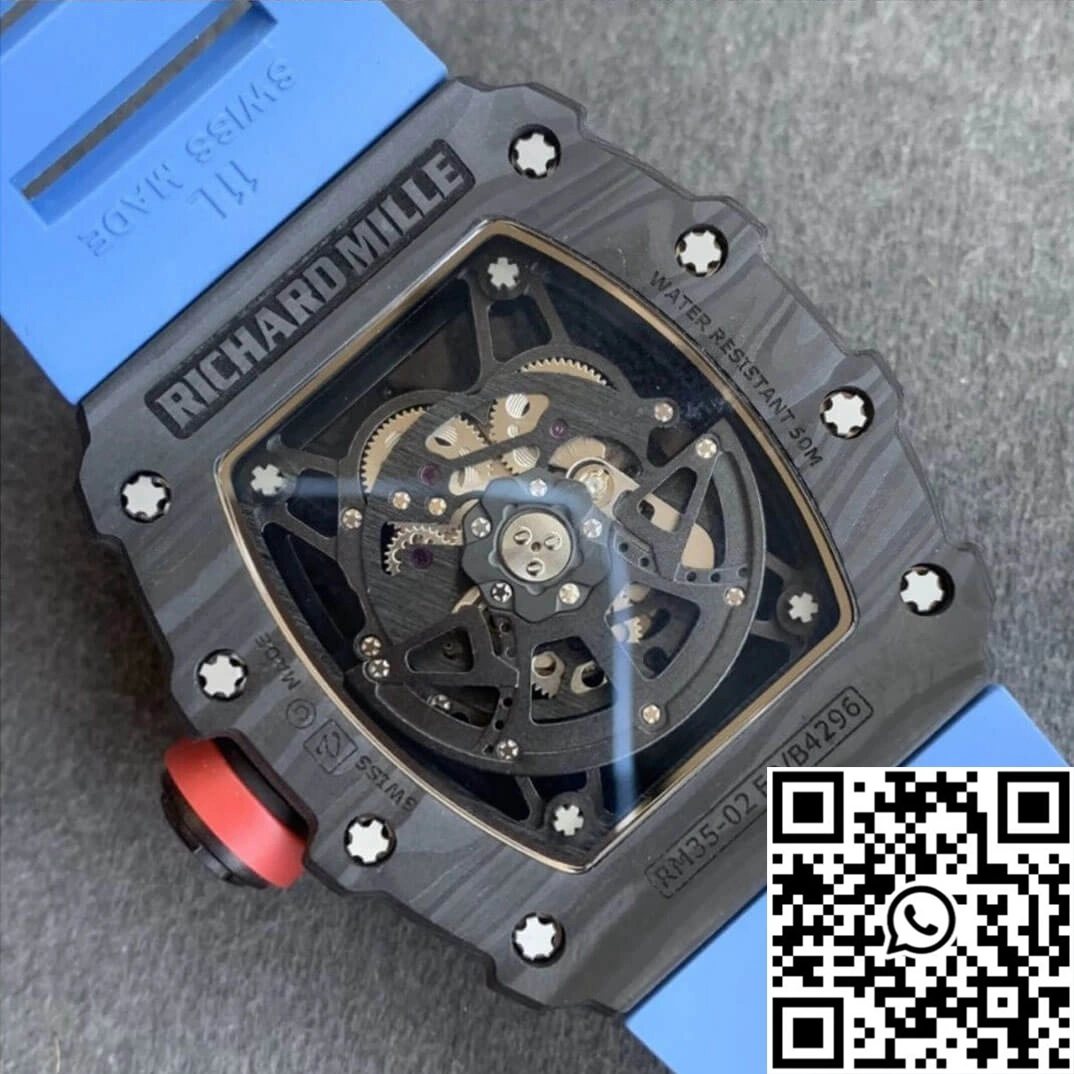 Richard Mille RM35-02 KV Factory V3 Carbon Fiber Shell Hollow Dial