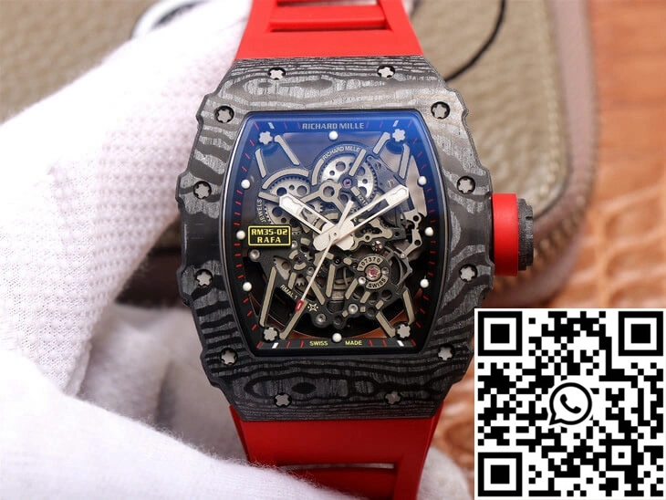 Richard Mille RM35-02 ZF Factory Red Rubber Strap