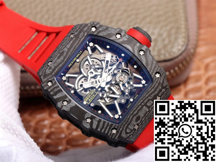 Richard Mille RM35-02 ZF Factory Red Rubber Strap