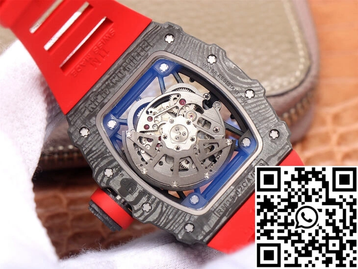Richard Mille RM35-02 ZF Factory Red Rubber Strap