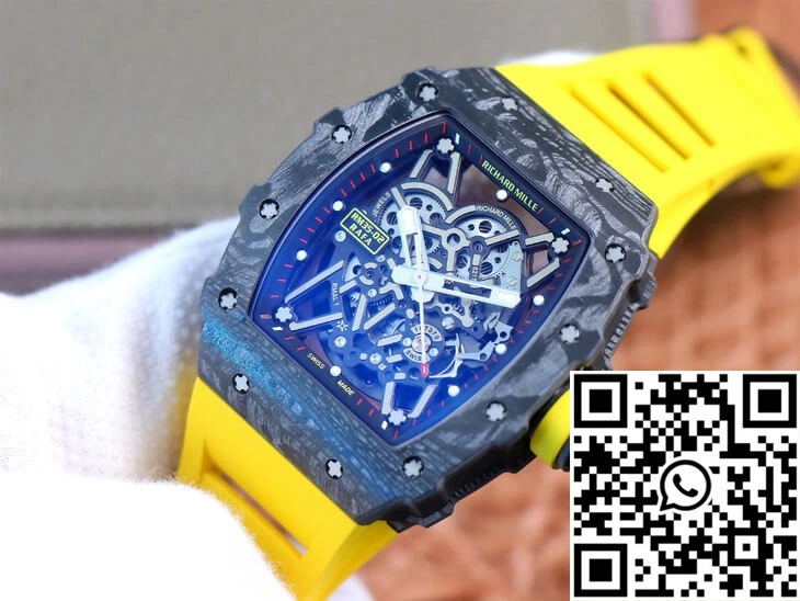 Richard Mille RM35-02 ZF Factory Yellow Rubber Strap
