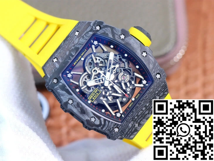 Richard Mille RM35-02 ZF Factory Yellow Rubber Strap