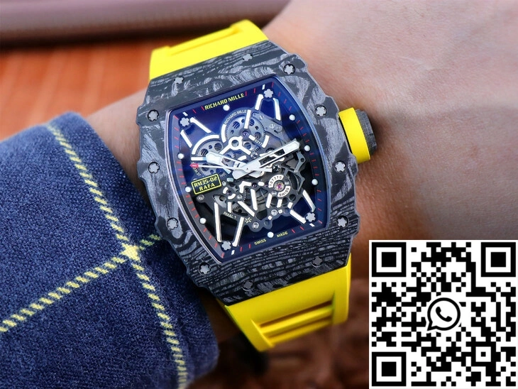 Richard Mille RM35-02 ZF Factory Yellow Rubber Strap