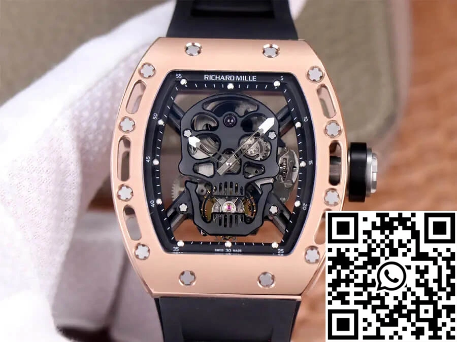 Richard Mille RM52-01 Tourbillon JB Factory Ceramic Skull Dial