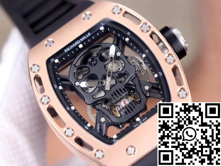Richard Mille RM52-01 Tourbillon JB Factory Ceramic Skull Dial
