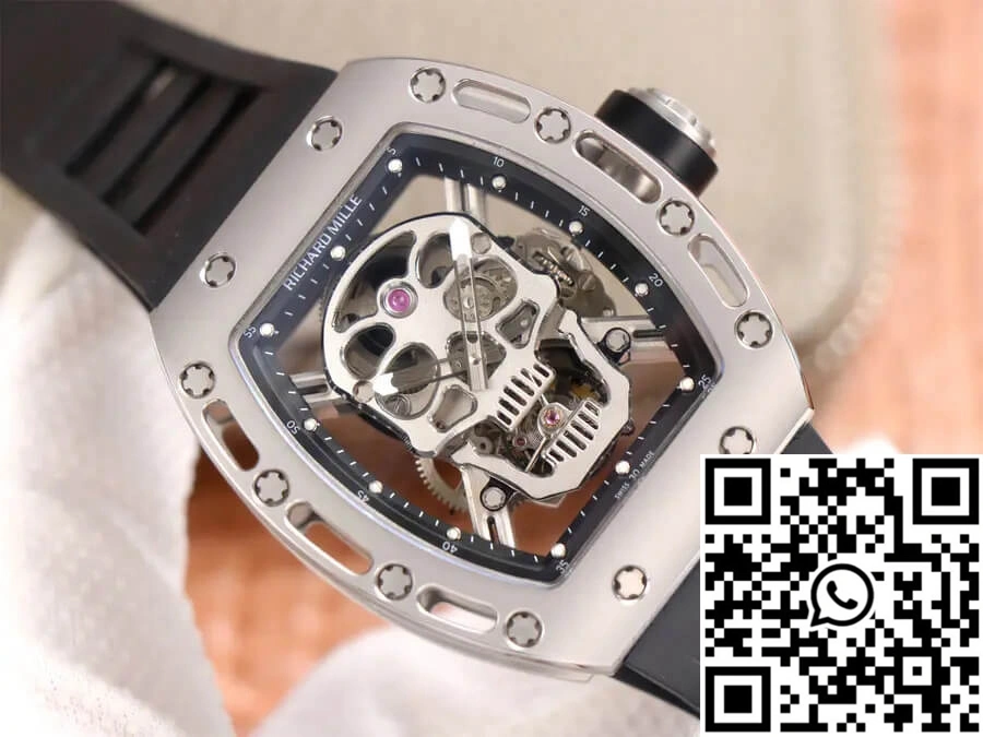Richard Mille RM52-01 Tourbillon JB Factory Titanium Alloy Skull Dial