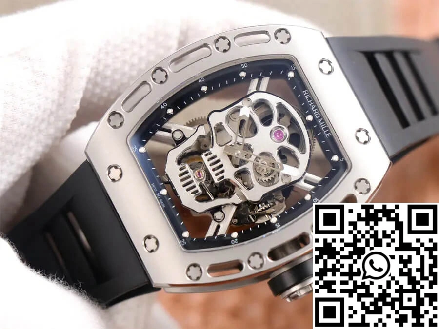 Richard Mille RM52-01 Tourbillon JB Factory Titanium Alloy Skull Dial