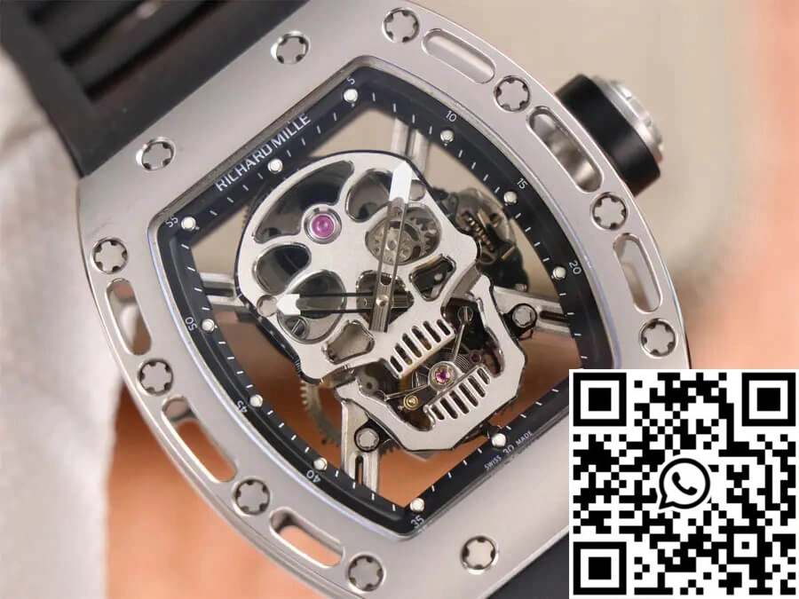 Richard Mille RM52-01 Tourbillon JB Factory Titanium Alloy Skull Dial