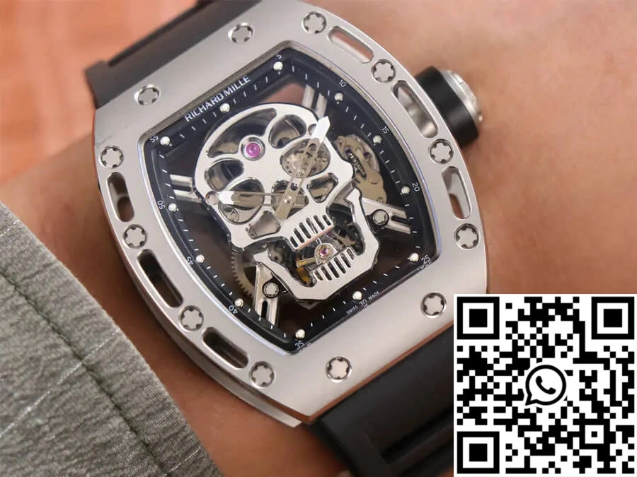 Richard Mille RM52-01 Tourbillon JB Factory Titanium Alloy Skull Dial