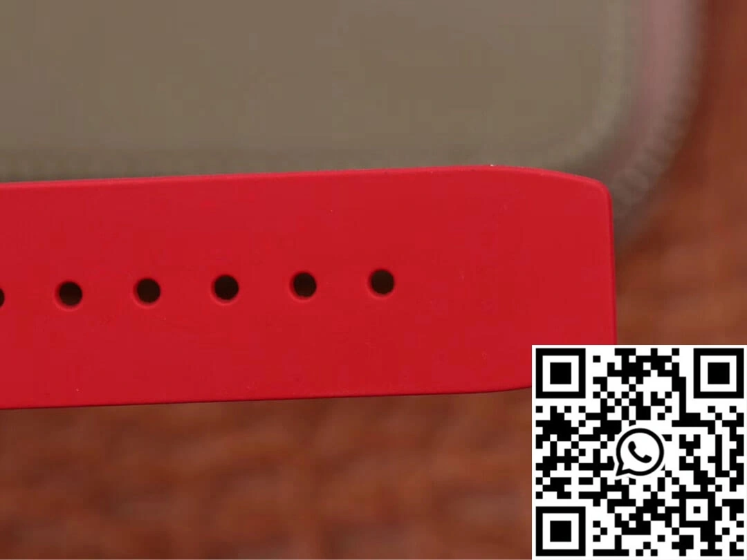 Richard Mille RM53-01 KV Factory White TPT Carbon Fiber Red Strap