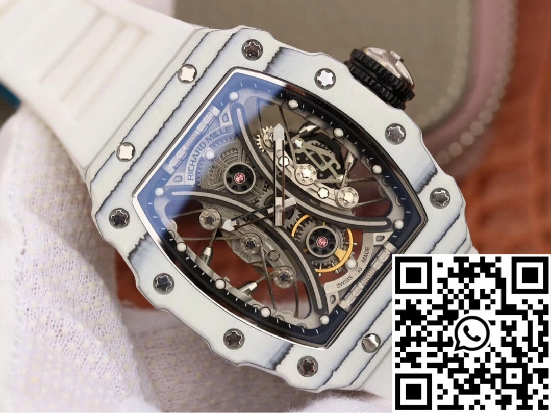 Richard Mille RM53-01 KV Factory White TPT Carbon Fiber Skeleton Dial