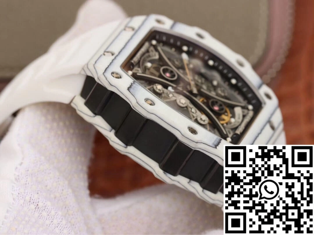 Richard Mille RM53-01 KV Factory White TPT Carbon Fiber Skeleton Dial