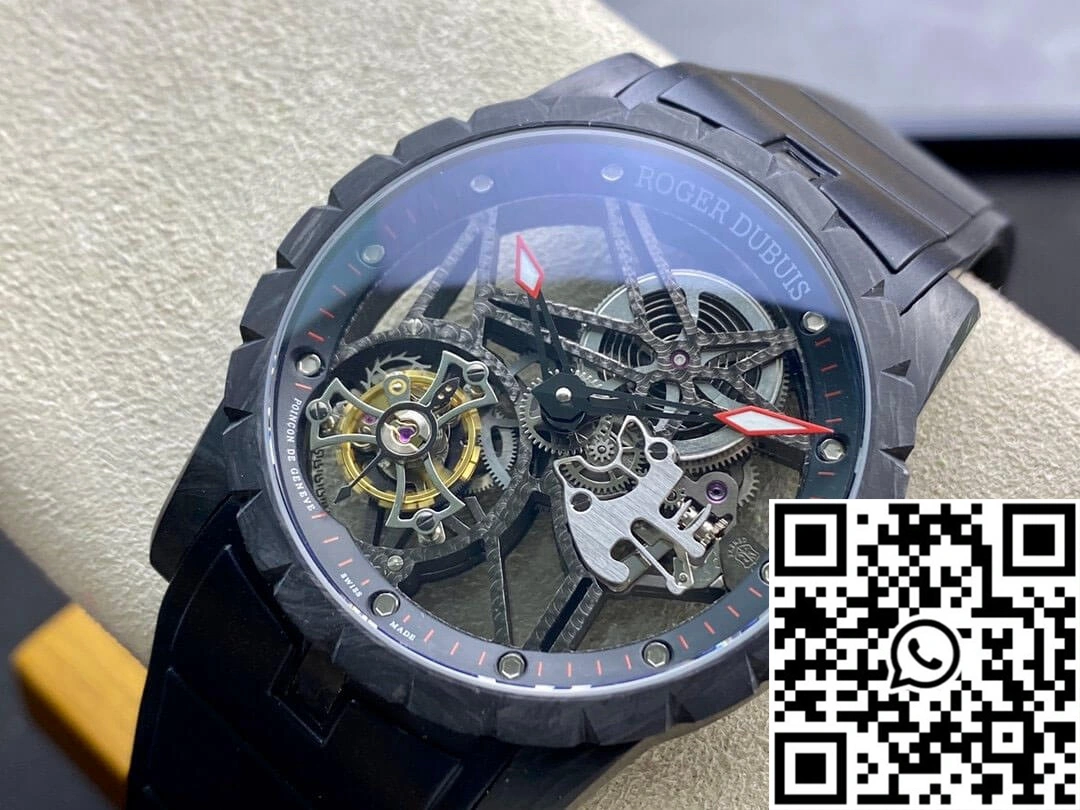 Roger Dubuis Excalibur DBEX0577 BBR Factory Tourbillon Carbon Fiber Case