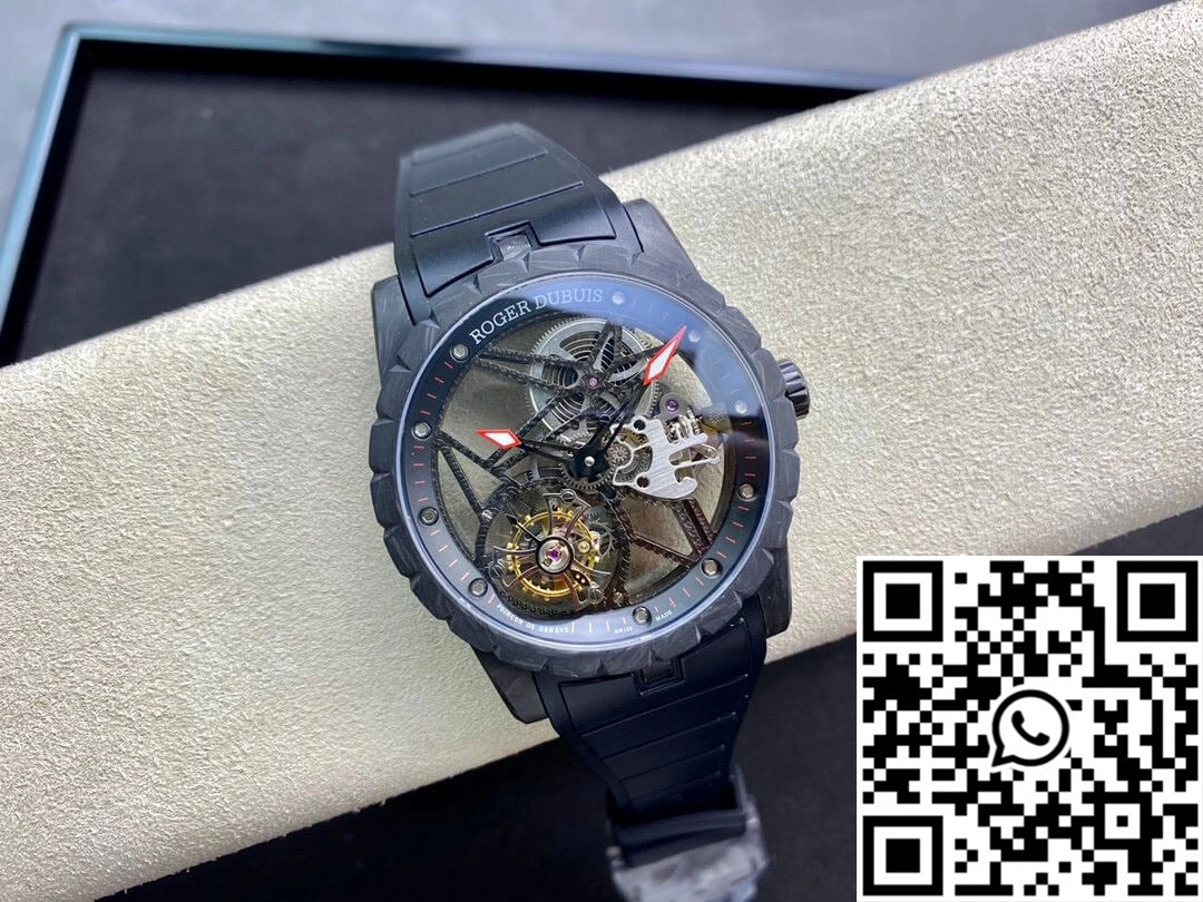 Roger Dubuis Excalibur DBEX0577 BBR Factory Tourbillon Carbon Fiber Case