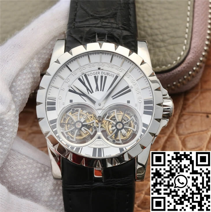 Roger Dubuis Excalibur RDDBEX0250 JB Factory Tourbillon White Dial