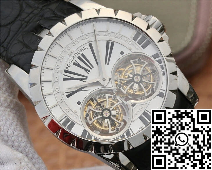 Roger Dubuis Excalibur RDDBEX0250 JB Factory Tourbillon White Dial