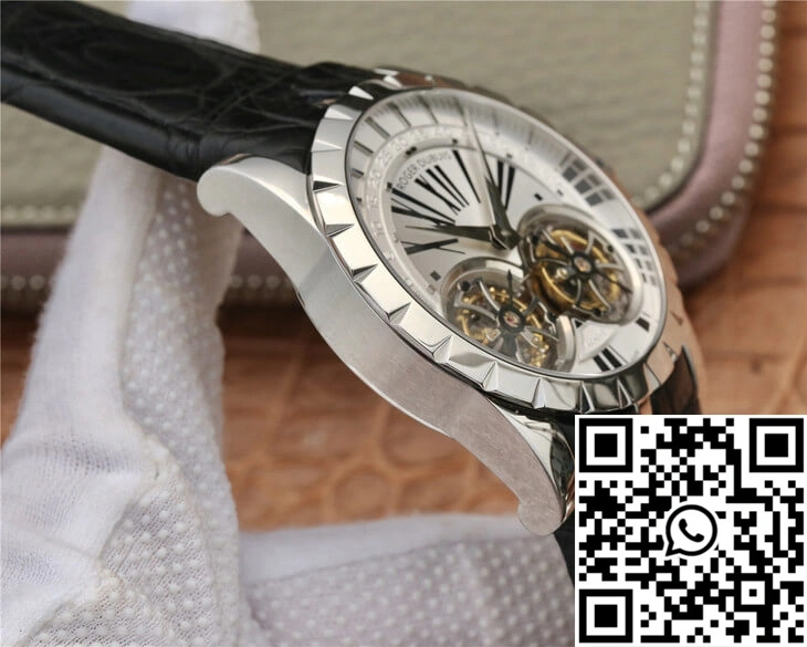 Roger Dubuis Excalibur RDDBEX0250 JB Factory Tourbillon White Dial