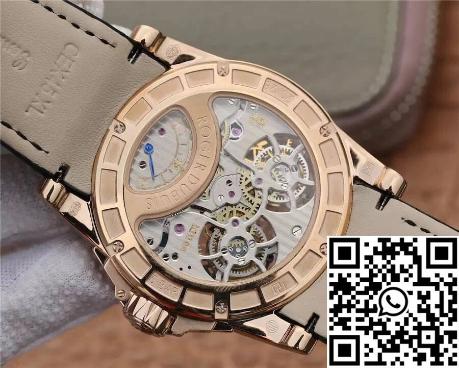 Roger Dubuis Excalibur RDDBEX0280 JB Factory Tourbillon Gold Case Black Dial