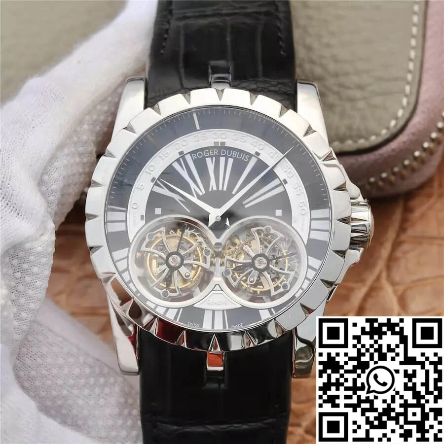 Roger Dubuis Excalibur RDDBEX0291 JB Factory Tourbillon Black Dial