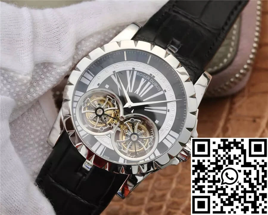 Roger Dubuis Excalibur RDDBEX0291 JB Factory Tourbillon Black Dial