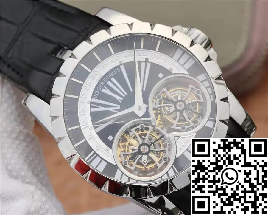 Roger Dubuis Excalibur RDDBEX0291 JB Factory Tourbillon Black Dial