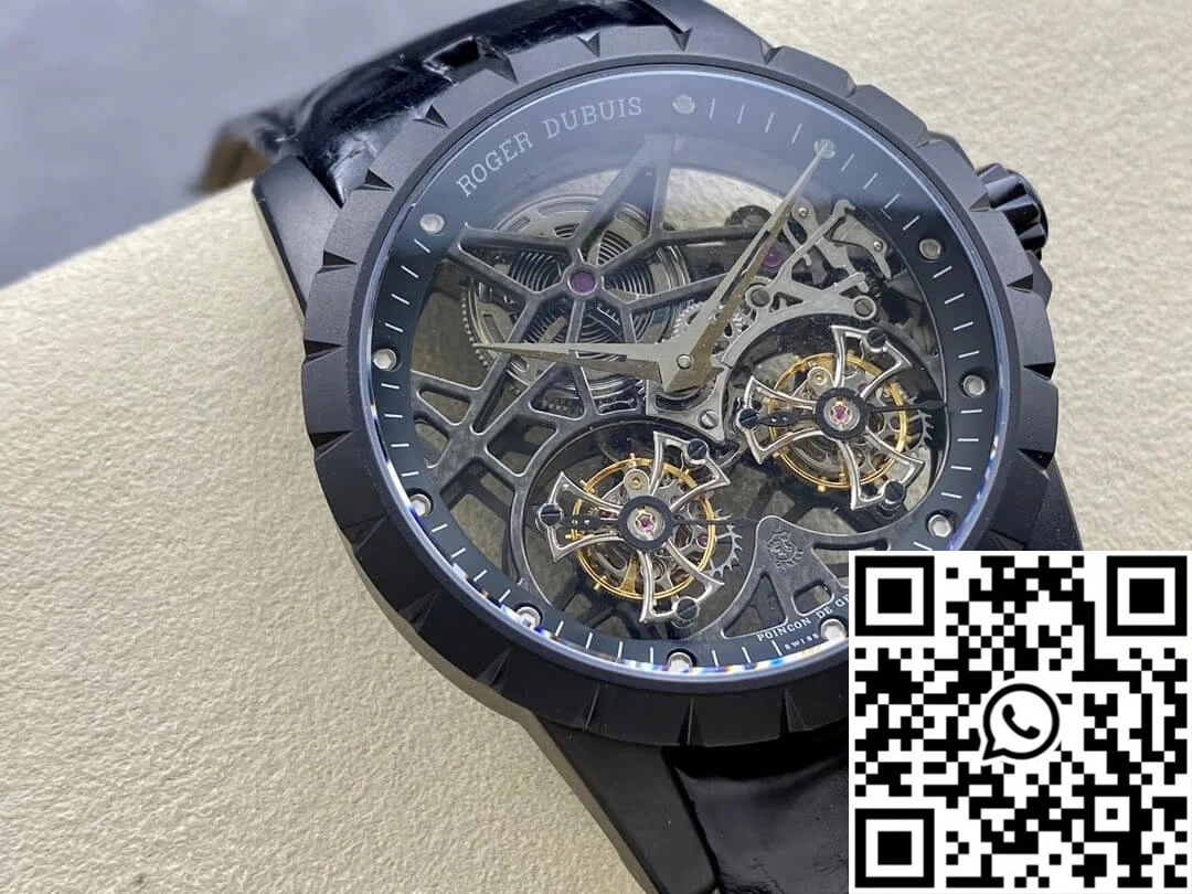Roger Dubuis Excalibur RDDBEX0364 YS Factory Skeleton Double Tourbillon Dial