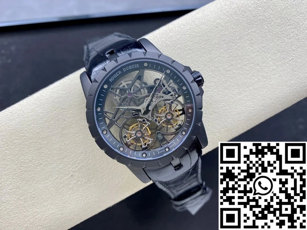 Roger Dubuis Excalibur RDDBEX0364 YS Factory Skeleton Double Tourbillon Dial