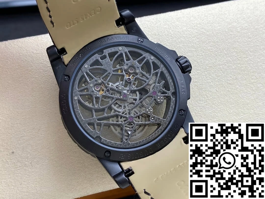 Roger Dubuis Excalibur RDDBEX0364 YS Factory Skeleton Double Tourbillon Dial